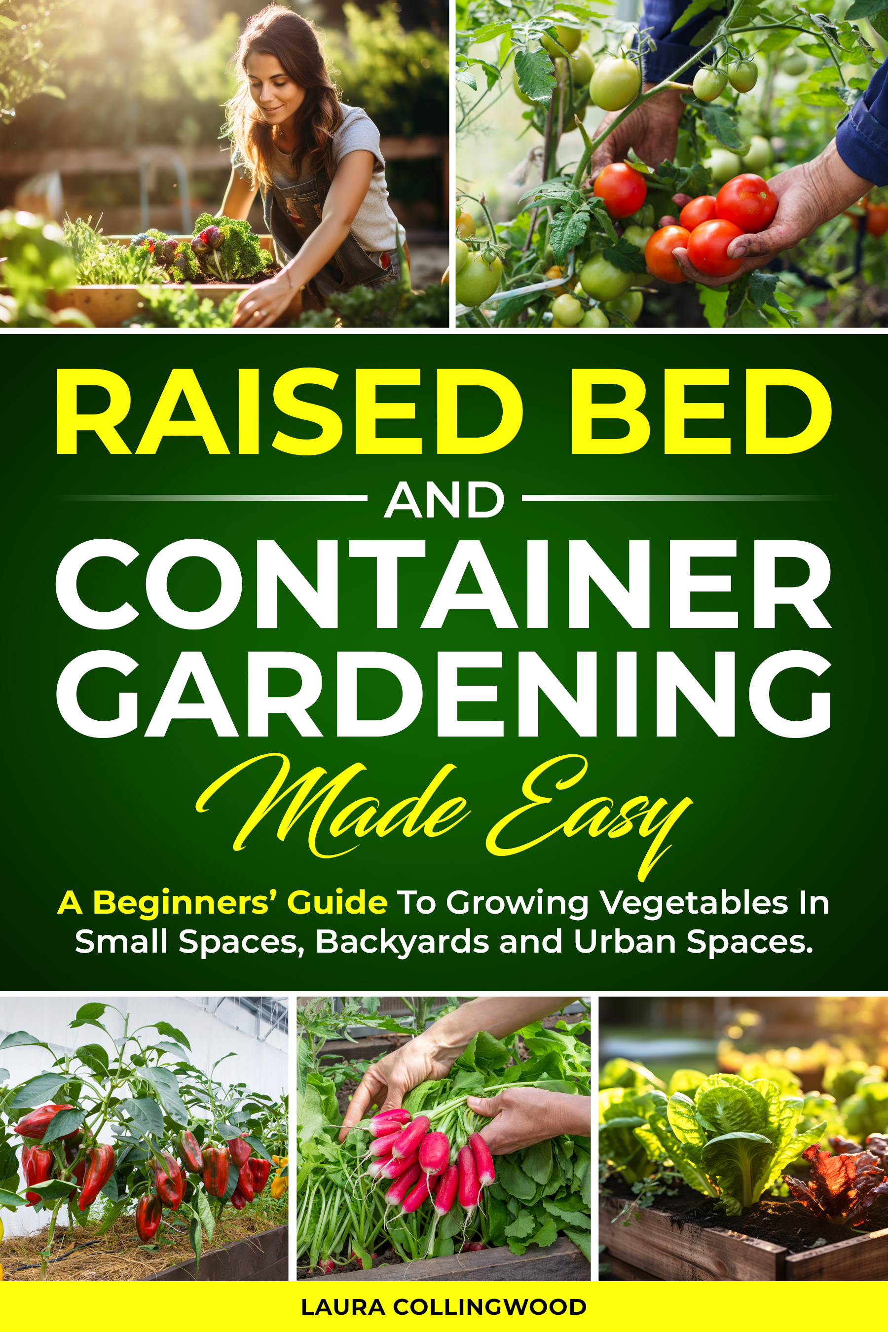 Raised Bed and Container Gardening Made Easy Book Cover by Laura Collingwood